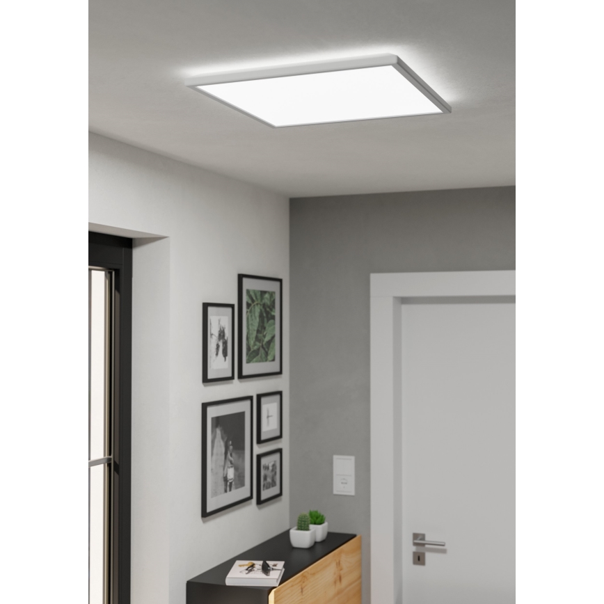 Eglo - LED prigušiva plafonska svetiljka za kupatilo LED/17W/230V 2700-6500K 50x50 cm IP44 bela + daljinski upravljač