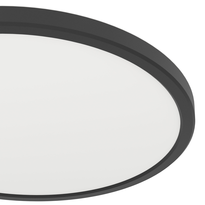 Eglo - LED RGBW prigušiva kupatilska plafonska lampa LED/13,9W/230V 2700-6500K prečnik 30 cm IP44 crna ZigBee