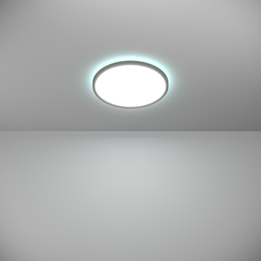 Eglo - LED RGBW prigušiva kupatilska plafonska lampa LED/13,9W/230V 2700-6500K prečnik 30 cm IP44 crna ZigBee