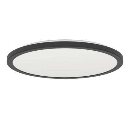 Eglo - LED RGBW prigušiva plafonska lampa za kupatilo, 18,5 W/230 V, 2700–6500 K, prečnik 38,9 cm, IP44, crna, ZigBee
