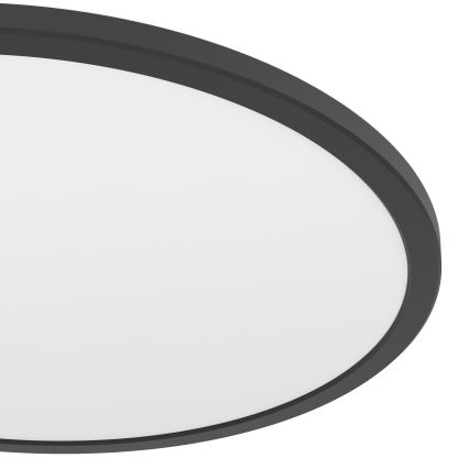 Eglo - LED RGBW prigušiva stropna svetiljka za kupatilo LED/16,8W/230V 2700-6500K prečnik 50 cm IP44 crna ZigBee