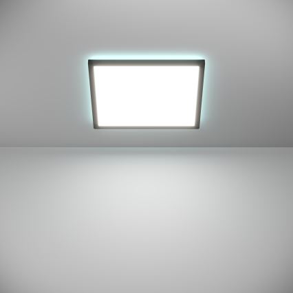 Eglo - LED RGBW prigušiva kupatilska plafonska svetiljka LED/17,6W/230V 2700-6500K 39x39 cm IP44 crna ZigBee