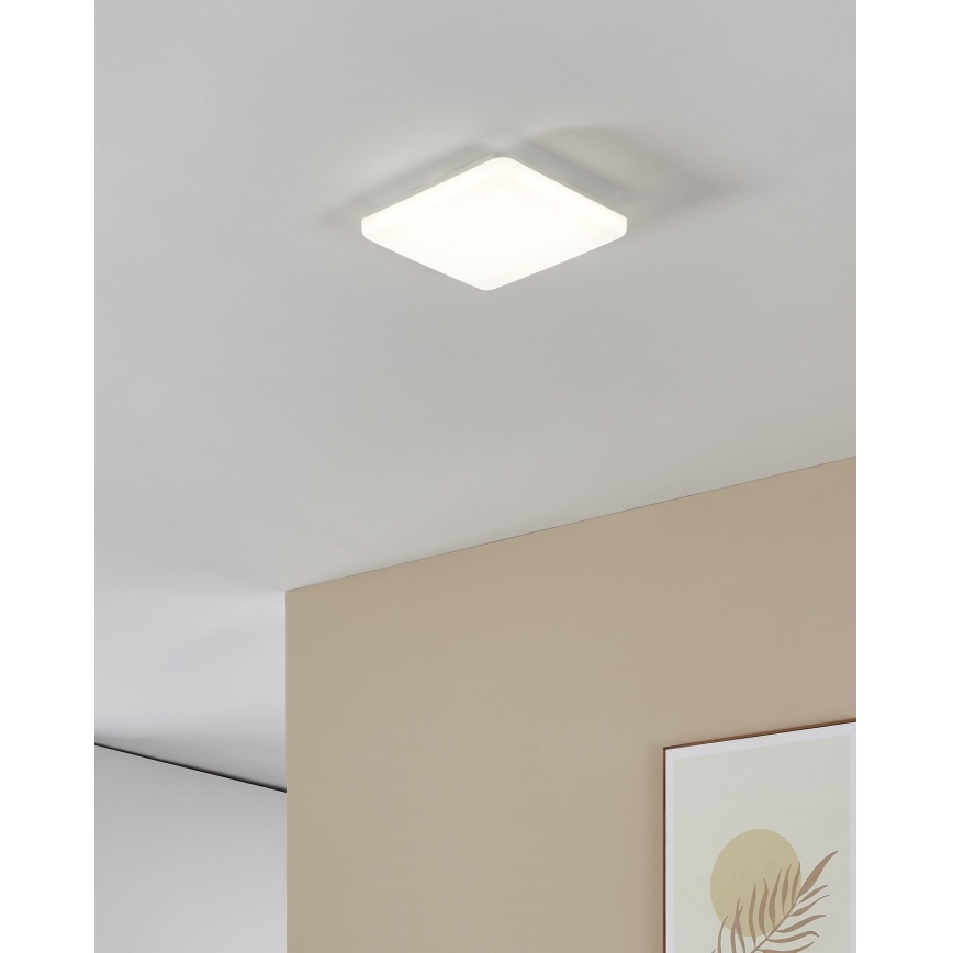 Eglo - LED kupaonsko stropno svetlo LED/16,5W/230V 2700/4000/6500K 26x26 cm IP54 belo