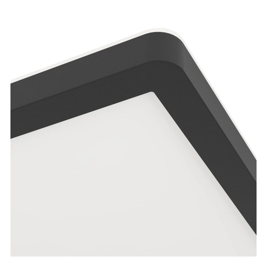 Eglo - LED kupatilsko stropno svetlo LED/16,4W/230V 29x29 cm IP54 crno