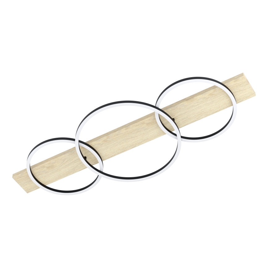 Eglo - LED stropno svetlo 3xLED/12W/230V 3000K bež/crna