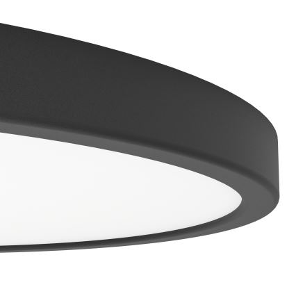 Eglo - LED RGBW prigušiva kupatilska plafonska lampa LED/17,5W/230V 2700-6500K preč. 38,9 cm IP44 crna