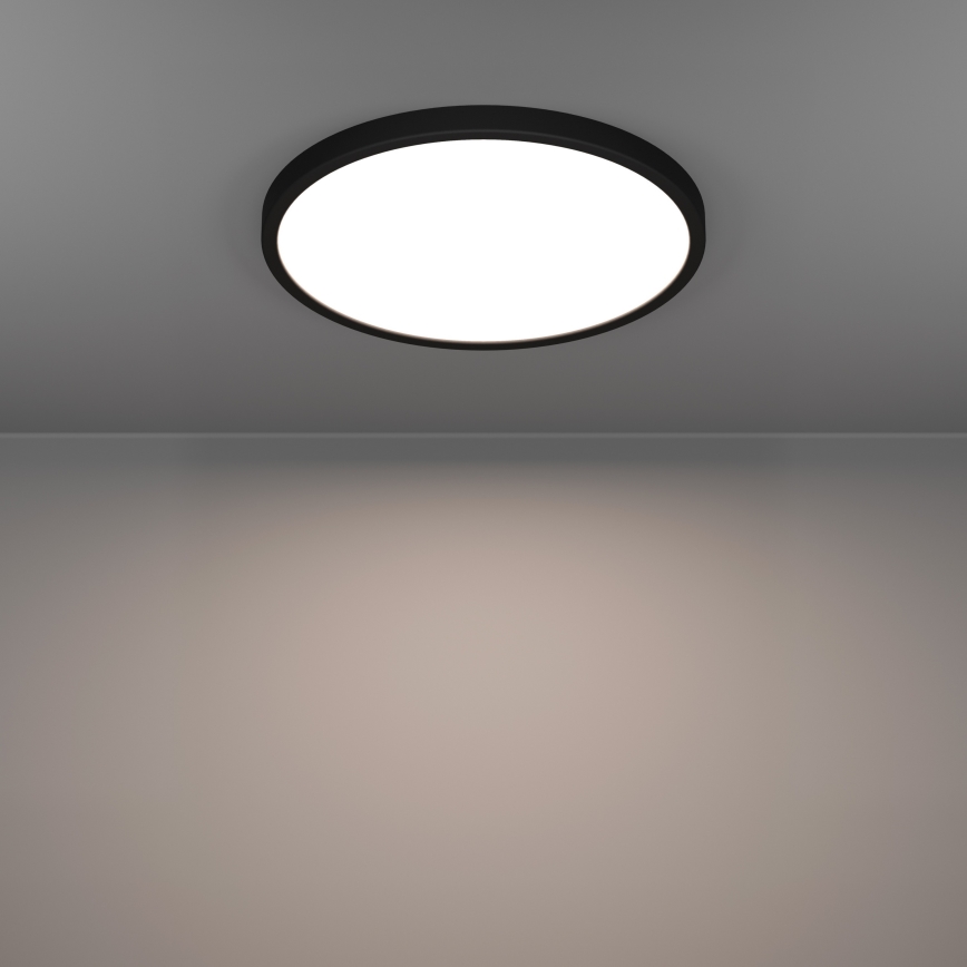 Eglo - LED RGBW prigušiva kupatilska plafonska lampa LED/17,5W/230V 2700-6500K prečnik 39,9 cm IP44 crna