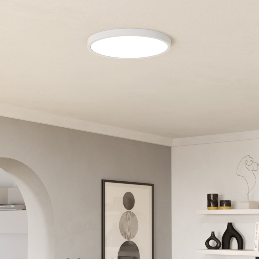 Eglo - LED RGBW prigušiva kupatilska plafonska svetiljka LED/17,5W/230V 2700-6500K Ø 38,9 cm IP44 bela