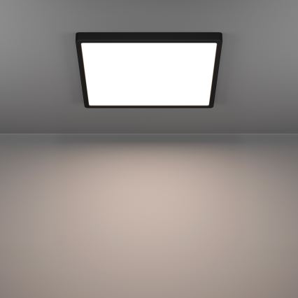 Eglo - LED RGBW prigušiva stropno svetlo za kupatilo LED/17,8W/230V 2700-6500K 39x39 cm IP44 crna
