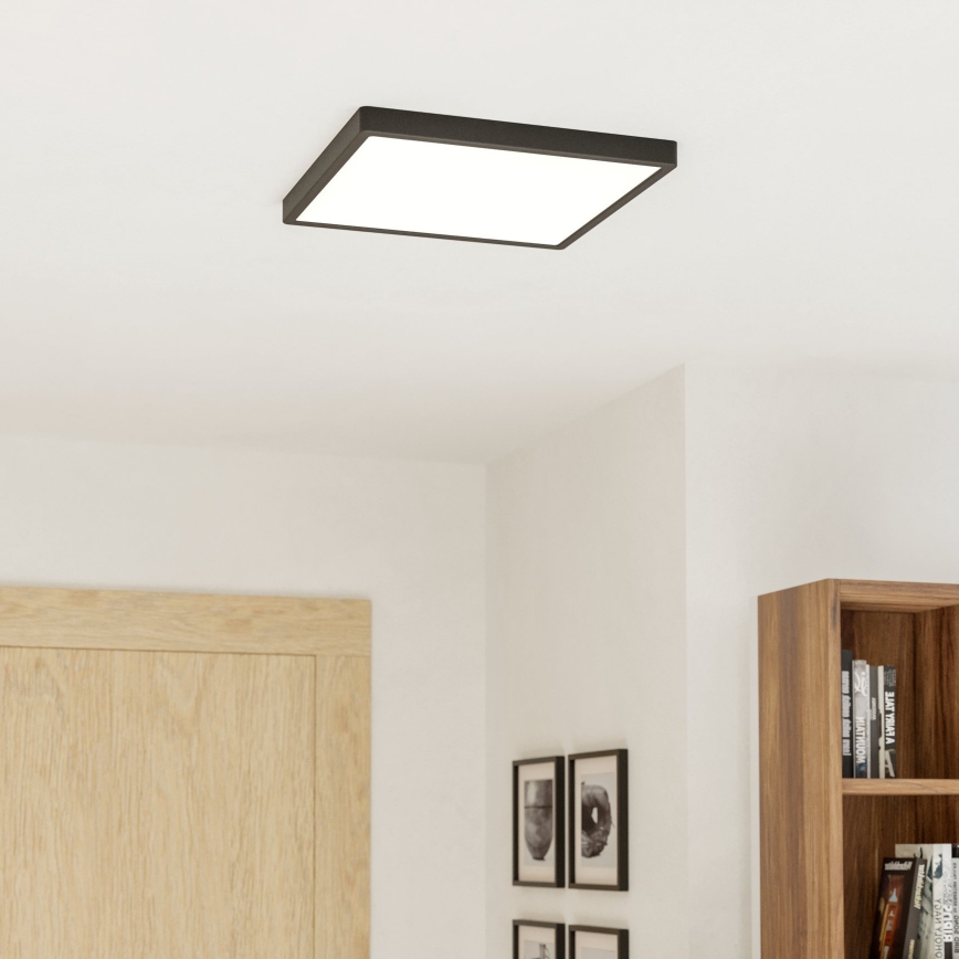 Eglo - LED RGBW prigušiva stropno svetlo za kupatilo LED/17,8W/230V 2700-6500K 39x39 cm IP44 crna