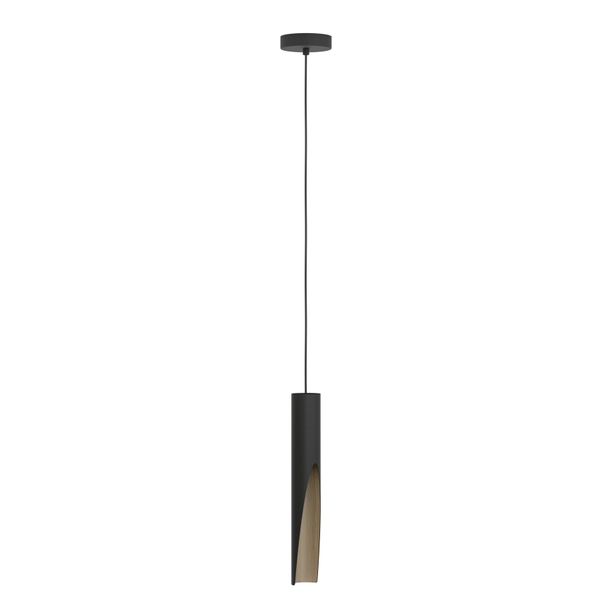 Eglo - LED Luster na sajli 1xGU10/4,5W/230V 3000K crna/braon