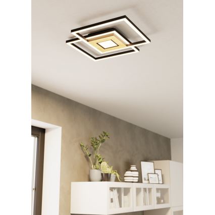 Eglo - LED prigušiva stropna svetiljka 2xLED/17W/230V +LED/4,2W 2700-6500K + daljinski upravljač