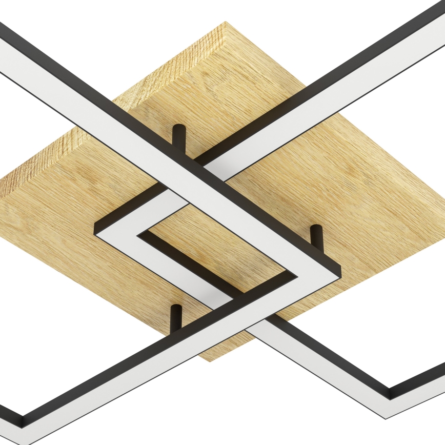 Eglo - LED prigušiva plafonska lampa 4xLED/32W/230V 2700-6500K braon/crna