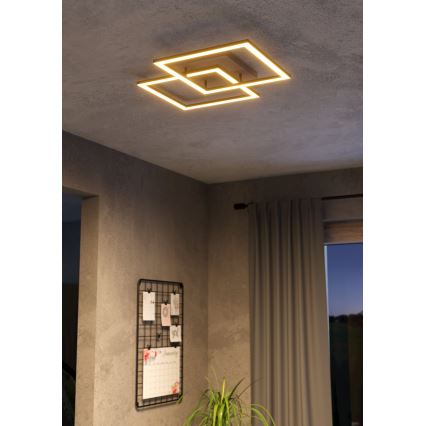 Eglo - LED prigušiva plafonska lampa 4xLED/32W/230V 2700-6500K braon/crna