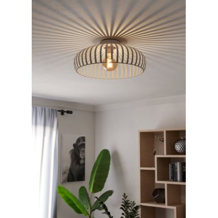 Eglo - Plafonsko svetlo 1xE27/40W/230V prečnika 43 cm peščane boje