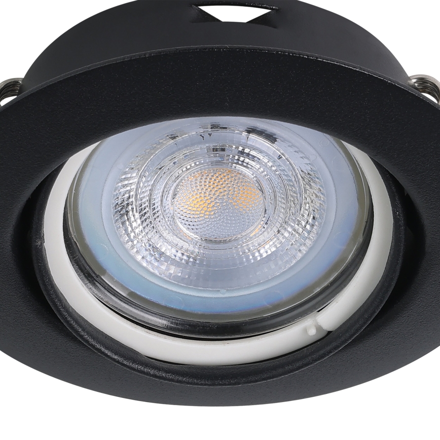 Eglo - KOMPLET 3x LED ugradna svetla 1xGU10/4W/230V crna
