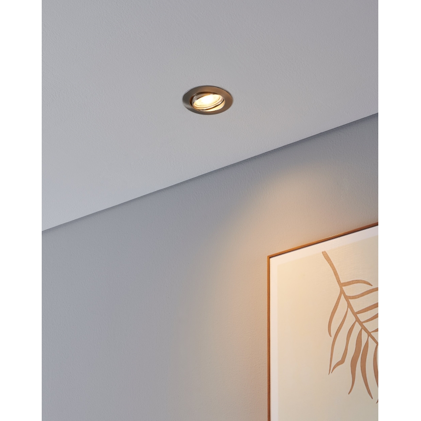 Eglo - Komplet 3x LED ugradno svetlo 1xGU10/4W/230V mat hrom