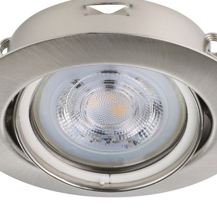 Eglo - Komplet 3x LED ugradno svetlo 1xGU10/4W/230V mat hrom
