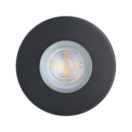 Eglo - SET 3x LED ugradno kupatilsko svetlo 1xGU10/4W/230V IP44 crno