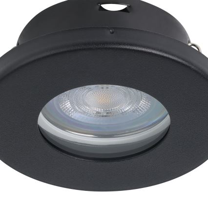 Eglo - SET 3x LED ugradno kupatilsko svetlo 1xGU10/4W/230V IP44 crno