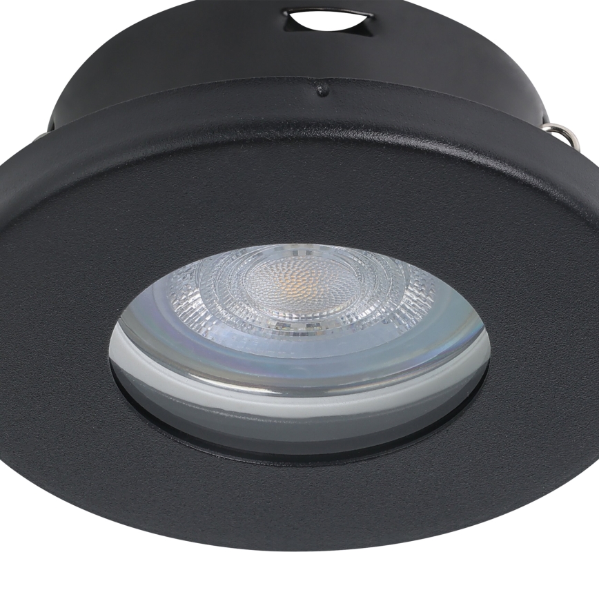 Eglo - SET 3x LED ugradno kupatilsko svetlo 1xGU10/4W/230V IP44 crno