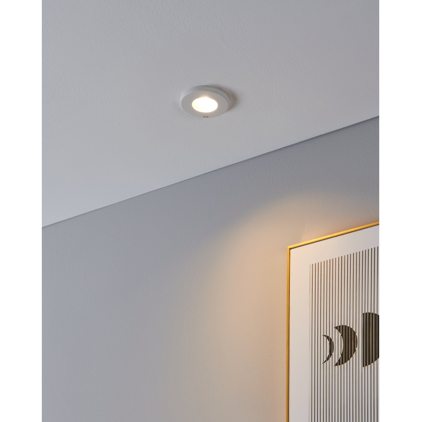 Eglo - Komplet 3x LED kupatilska ugradna plafonska svetla 1x GU10/4W/230V IP44 bela