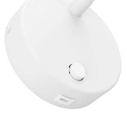 Eglo - LED fleksibilna zidna lampa sa USB LED/3,8W/230V bela