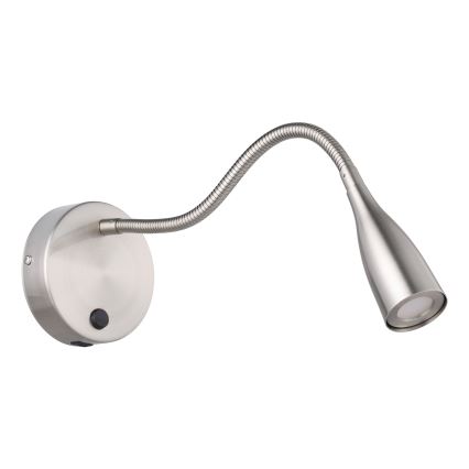 Eglo - LED fleksibilna zidna lampa sa USB LED/3,8W/230V mat hrom
