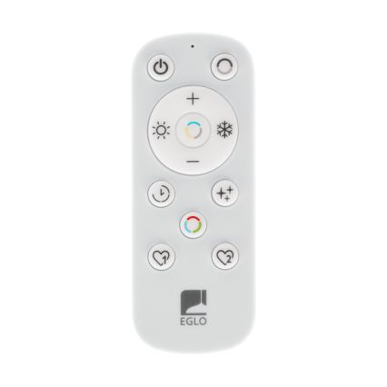 Eglo - LED prigušiva plafonska svetiljka 2xLED/20W/230V 2700-6500K Ø 48 cm crna + daljinski upravljač