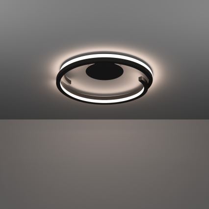 Eglo - LED prigušiva plafonska svetiljka 2xLED/20W/230V 2700-6500K Ø 48 cm crna + daljinski upravljač