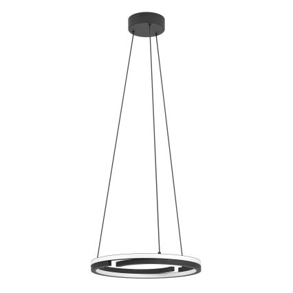 Eglo - LED prigušiva luster na sajli 2xLED/20W/230V 2700-6500K prečnik 48 cm crna + daljinsko upravljanje
