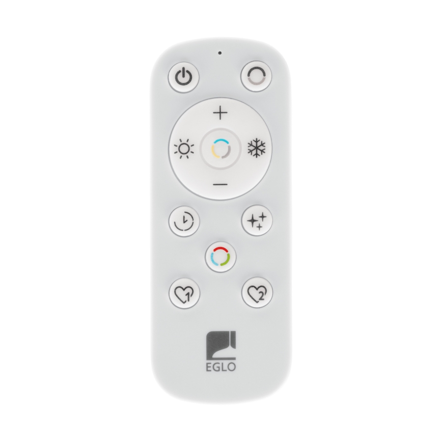 Eglo - LED prigušiva luster na sajli 2xLED/20W/230V 2700-6500K prečnik 48 cm crna + daljinsko upravljanje