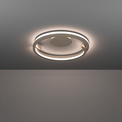 Eglo - LED prigušiva plafonska svetiljka 2xLED/20W/230V 2700-6500K prečnik 48 cm bež + daljinski upravljač