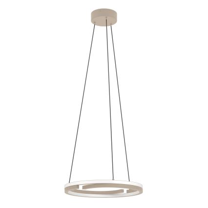 Eglo - LED prigušiva luster na sajli 2xLED/20W/230V 2700-6500K prečnik 48 cm bež + daljinski upravljač