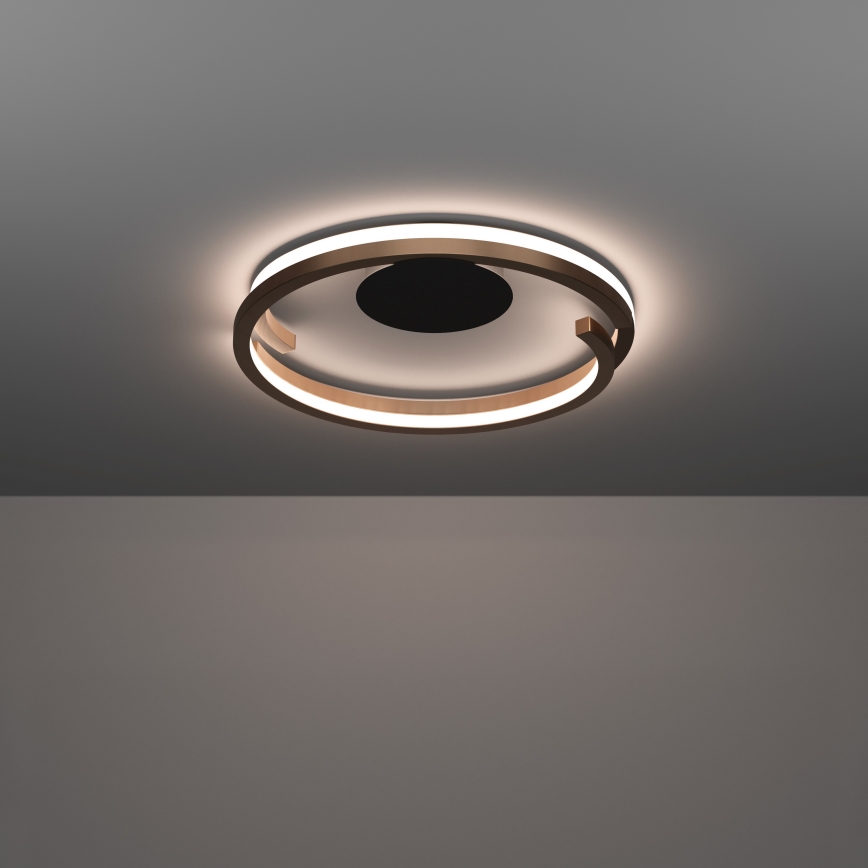 Eglo - LED prigušiva plafonska svetiljka 2xLED/20W/230V 2700-6500K prečnik 48 cm bronzana + daljinski upravljač