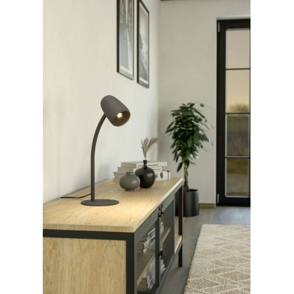 Eglo - Stona lampa 1xE14/18W/230V crna