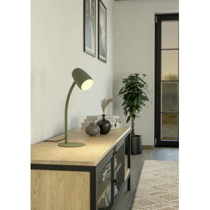 Eglo - Stona lampa 1xE14/18W/230V zelena