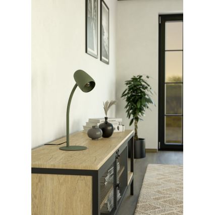 Eglo - Stona lampa 1xE14/18W/230V zelena