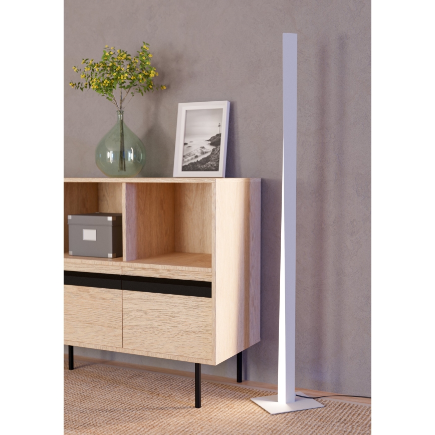 Eglo - LED RGBW prigušiva stojeća lampa LED/10,5W/230V + LED/15,2W 2700-6500K siva