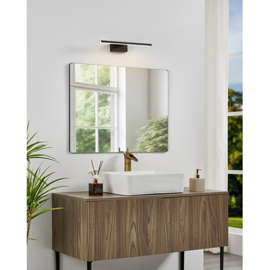 Eglo - LED rasveta za kupatilsko ogledalo LED/7W/230V 3000/4000/6500K 40 cm IP44 crna