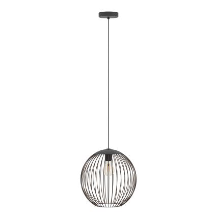 Eglo - Luster na sajli 1xE27/60W/230V crne boje