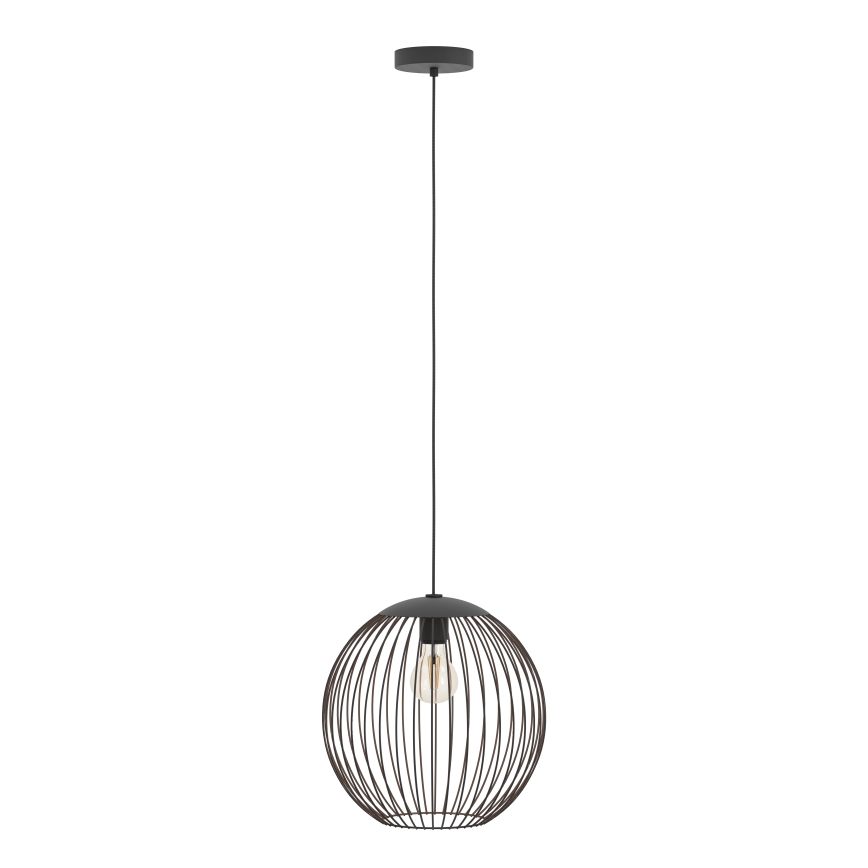Eglo - Luster na sajli 1xE27/60W/230V crne boje
