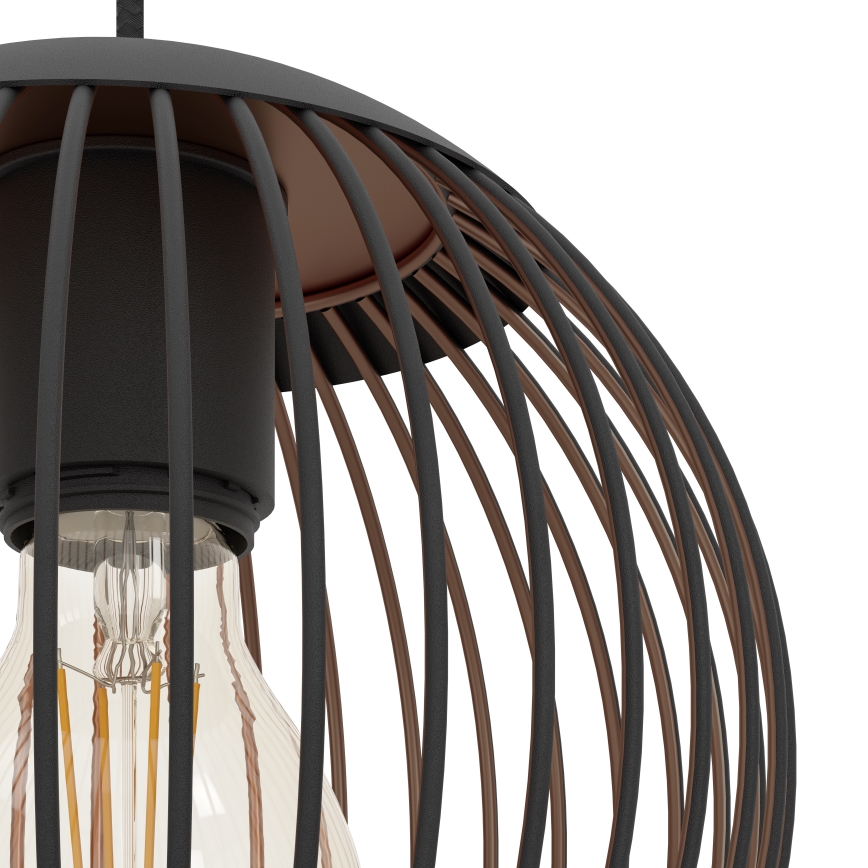 Eglo - Luster na lanku 3xE27/60W/230V crna