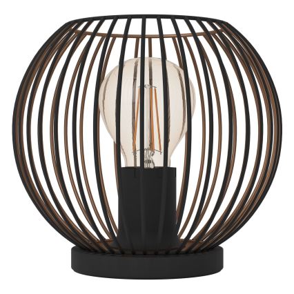 Eglo - Stona lampa 1xE27/60W/230V crna