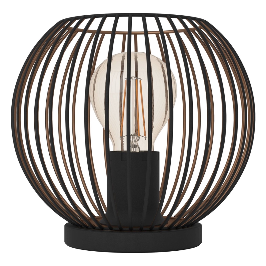 Eglo - Stona lampa 1xE27/60W/230V crna