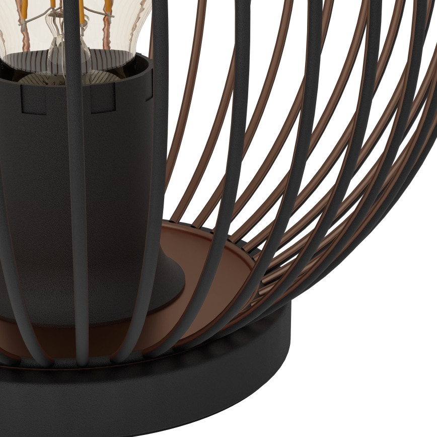 Eglo - Stona lampa 1xE27/60W/230V crna