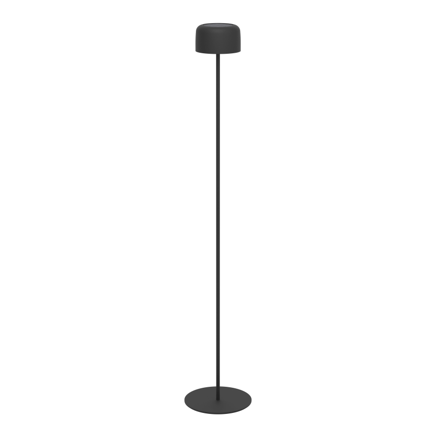 Eglo - LED solarna punjiva dodirna podna lampa LED/2,8W/3,7V 1800 mAh IP44 crna