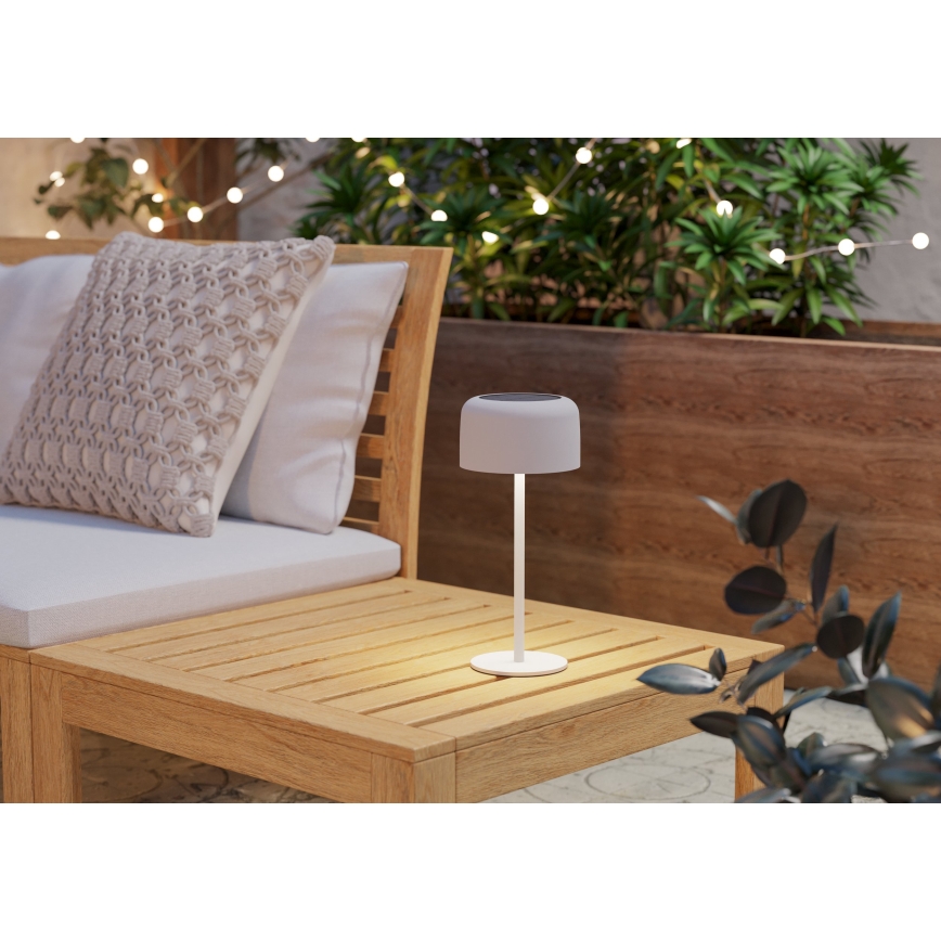 Eglo - LED solarna punjiva stona lampa sa dodirom LED/2,8W/3,7V 1800 mAh IP44 bela