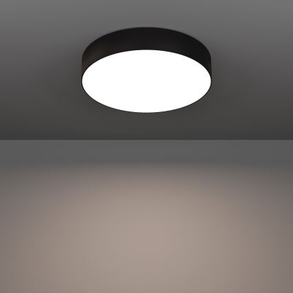 Eglo - LED RGBW prigušiva stropna svetiljka LED/15W/230V 2700-6500K prečnik 39 cm crna