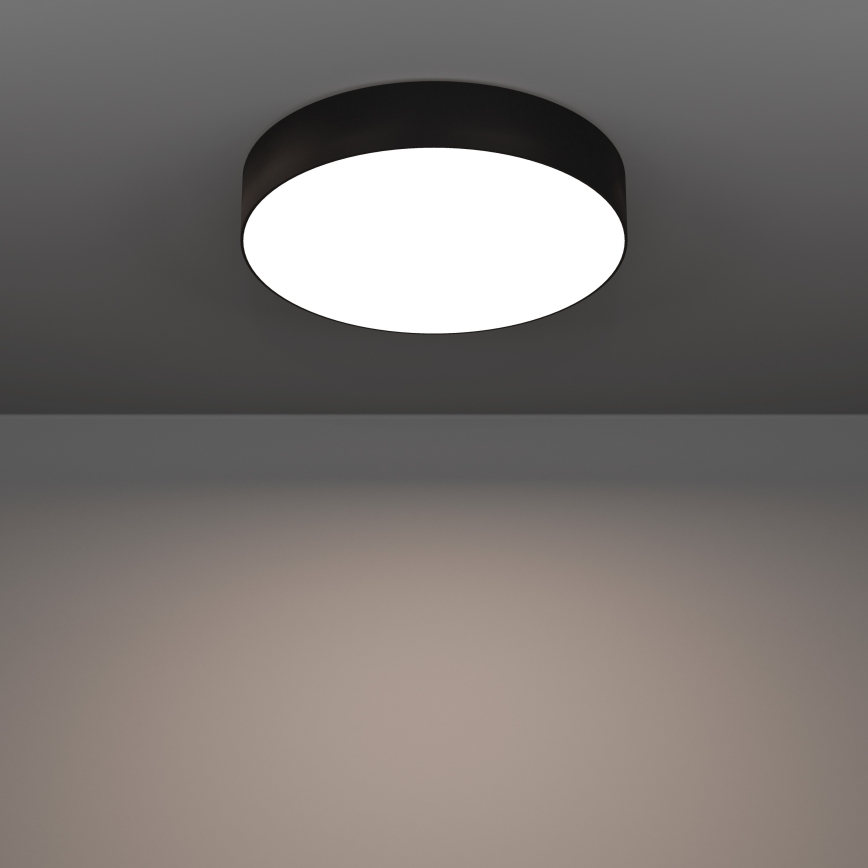 Eglo - LED RGBW prigušiva stropna svetiljka LED/15W/230V 2700-6500K prečnik 39 cm crna